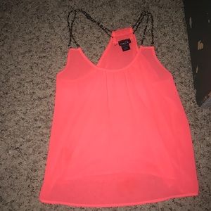 Hot pink/coral tank top